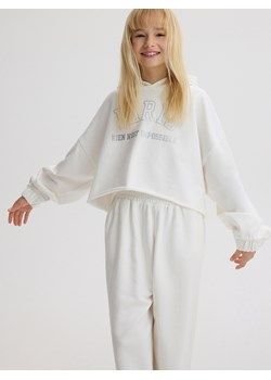 Reserved - Bluza z kapturem - złamana biel ze sklepu Reserved w kategorii Bluzy dziewczęce - zdjęcie 184598041