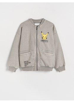 Reserved - Bomber oversize Pokémon - jasnoszary ze sklepu Reserved w kategorii Bluzy chłopięce - zdjęcie 184598262