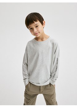 Reserved - Longsleeve oversize - jasnoszary ze sklepu Reserved w kategorii T-shirty chłopięce - zdjęcie 184598280