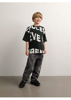Reserved - T-shirt oversize - czarny ze sklepu Reserved w kategorii T-shirty chłopięce - zdjęcie 184598920
