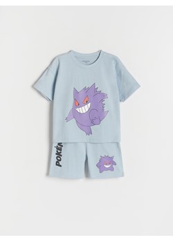 Reserved - Bawełniany komplet Pokémon - jasnoniebieski ze sklepu Reserved w kategorii Komplety chłopięce - zdjęcie 184599411