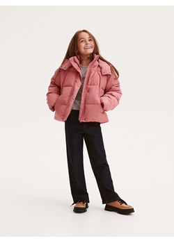 Reserved - Pikowana kurtka z kapturem - brudny róż ze sklepu Reserved w kategorii Kurtki dziewczęce - zdjęcie 184599680