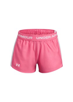 Dziewczęce spodenki treningowe Under Armour G Tech Play Up Short - różowe ze sklepu Sportstylestory.com w kategorii Spodenki dziewczęce - zdjęcie 184601201
