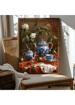 HanahHome Druk artystyczny w kolorze brązowym ze wzorem w ramce - 50 x 70 cm ze sklepu Limango Polska w kategorii Obrazy - zdjęcie 184601430