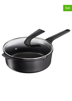 Tefal 2-częściowy zestaw &quot;Robusto &quot; w kolorze czarnym - Ø 26 cm ze sklepu Limango Polska w kategorii Garnki - zdjęcie 184601470