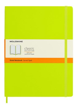 Moleskine Notatnik w kolorze limonkowym - 19 x 25 cm ze sklepu Limango Polska w kategorii Akcesoria biurowe - zdjęcie 184601591