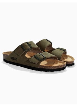 Sunbay Klapki &quot;Trefle&quot; w kolorze khaki ze sklepu Limango Polska w kategorii Klapki damskie - zdjęcie 184601772