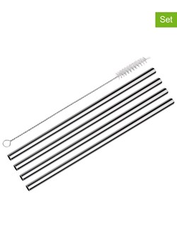 Cilio Słomki (4 szt.) &quot;Steel Grande&quot; - dł. 23 cm ze sklepu Limango Polska w kategorii Naczynia - zdjęcie 184601914