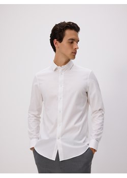 Reserved - Bawełniana koszula slim fit - biały ze sklepu Reserved w kategorii Koszule męskie - zdjęcie 184602453