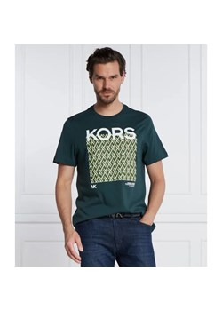 Michael Kors T-shirt LATTICE KORS TEE | Regular Fit ze sklepu Gomez Fashion Store w kategorii T-shirty męskie - zdjęcie 184603772