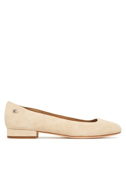 Baleriny LAUREN RALPH LAUREN Emellie  802974358001 Beżowy ze sklepu eobuwie.pl w kategorii Balerinki - zdjęcie 184604431