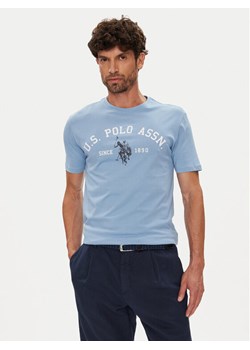 U.S. Polo Assn. T-Shirt MUP3268 Błękitny Regular Fit ze sklepu MODIVO w kategorii T-shirty męskie - zdjęcie 184605103