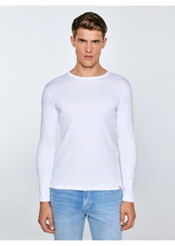Koszulka męska z długim rękawem biała Classical 101 ze sklepu Big Star w kategorii T-shirty męskie - zdjęcie 184606091
