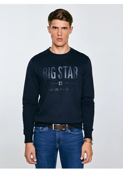 Bluza męska z nadrukiem granatowa Ecodort 403 ze sklepu Big Star w kategorii Bluzy męskie - zdjęcie 184606120