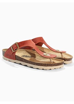 Sunbay Skórzane japonki &quot;Camelia&quot; w kolorze pomarańczowym ze sklepu Limango Polska w kategorii Klapki damskie - zdjęcie 184606651