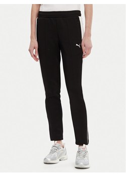 Puma Spodnie dresowe T7 Always On 629798 Czarny Slim Fit ze sklepu MODIVO w kategorii Spodnie damskie - zdjęcie 184608254