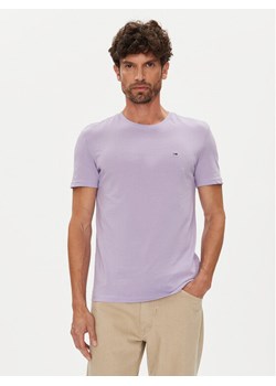 Tommy Jeans T-Shirt Jaspe DM0DM20363 Fioletowy Slim Fit ze sklepu MODIVO w kategorii T-shirty męskie - zdjęcie 184608361