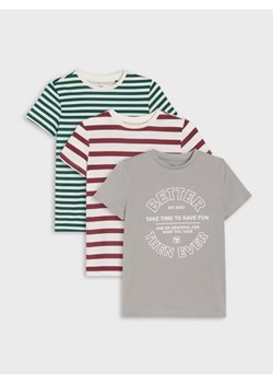 Sinsay - Koszulki 3 pack - czerwony ze sklepu Sinsay w kategorii T-shirty chłopięce - zdjęcie 184610364