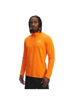 Męski longsleeve treningowy Under Armour UA Tech Vent GTessa 1/2 Zip - pomarańczowy ze sklepu Sportstylestory.com w kategorii T-shirty męskie - zdjęcie 184611081