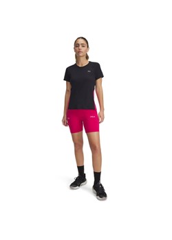Damskie kolarki do biegania Under Armour UA Trail Run Fitted Short - różowe ze sklepu Sportstylestory.com w kategorii Szorty - zdjęcie 184611191