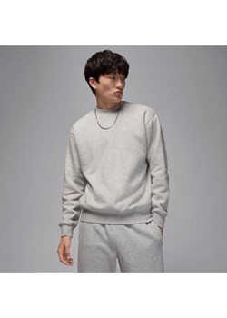 Męska bluza dresowa z półokrągłym dekoltem Jordan Brooklyn Fleece - Szary ze sklepu Nike poland w kategorii Bluzy męskie - zdjęcie 184611384