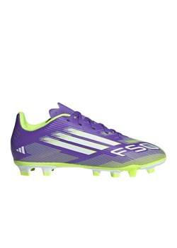 Buty piłkarskie adidas F50 Club FG/MG Jr JI0030 fioletowe ze sklepu ButyModne.pl w kategorii Buty sportowe dziecięce - zdjęcie 184611854