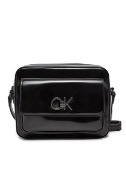 Torebka Calvin Klein Re-Lock Camera K60K612544 Czarny ze sklepu eobuwie.pl w kategorii Listonoszki - zdjęcie 184612194