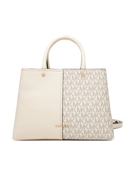 Torebka MICHAEL Michael Kors Flora 30T5GFFS2B Beżowy ze sklepu eobuwie.pl w kategorii Kuferki - zdjęcie 184612262