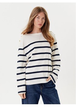 Tommy Hilfiger Bluzka Gold Button WW0WW45760 Écru Relaxed Fit ze sklepu MODIVO w kategorii Bluzki damskie - zdjęcie 184613264