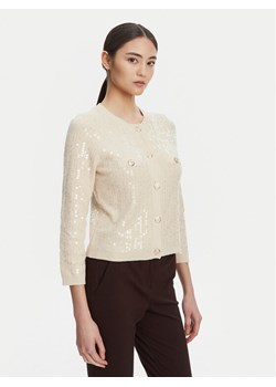 Marella Kardigan Siena1 2523346094 Écru Regular Fit ze sklepu MODIVO w kategorii Swetry damskie - zdjęcie 184613284