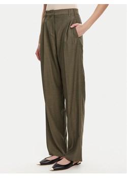 Marella Spodnie materiałowe Hull 2523136161 Khaki Loose Fit ze sklepu MODIVO w kategorii Spodnie damskie - zdjęcie 184613310