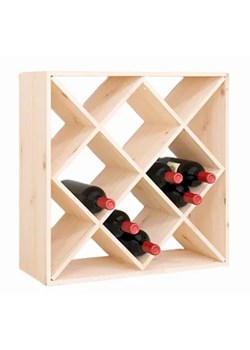 Klasyczny regał na wino z drewna sosnowego B3-M59 ze sklepu Edinos.pl w kategorii Regały i witryny - zdjęcie 184614300
