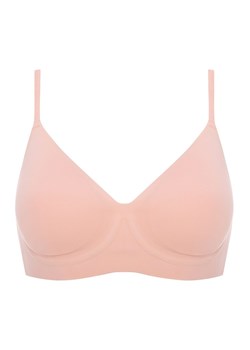 Różowy biustonosz miękki soft z fiszbinami Simple T-shirt, Kolor różowy, Rozmiar L, Julimex ze sklepu Intymna w kategorii Biustonosze - zdjęcie 184614331