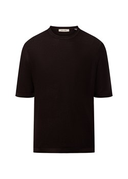Only&Sons Męska koszula z dzianiny - ONSKalmar Mężczyźni drobna dzianina czarny jednolity ze sklepu vangraaf w kategorii T-shirty męskie - zdjęcie 184615490