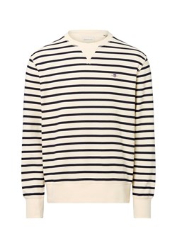 Gant Bluza męska Mężczyźni Materiał dresowy écru w paski ze sklepu vangraaf w kategorii Bluzy męskie - zdjęcie 184615492
