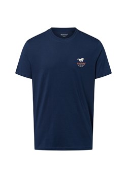 Mustang Koszulka męska Mężczyźni Bawełna granatowy jednolity ze sklepu vangraaf w kategorii T-shirty męskie - zdjęcie 184615502