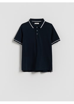 Reserved - T-shirt polo - granatowy ze sklepu Reserved w kategorii T-shirty chłopięce - zdjęcie 184615993
