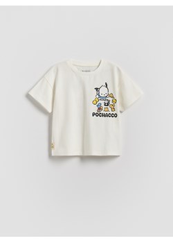 Reserved - T-shirt Pochacco - złamana biel ze sklepu Reserved w kategorii Odzież dla niemowląt - zdjęcie 184616083