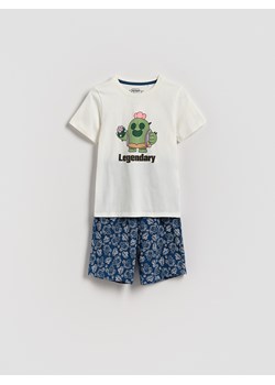 Reserved - Piżama Brawl Stars - złamana biel ze sklepu Reserved w kategorii Piżamy dziecięce - zdjęcie 184616321