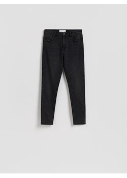 Reserved - Jeans slim fit mid rise - czarny ze sklepu Reserved w kategorii Jeansy damskie - zdjęcie 184616323