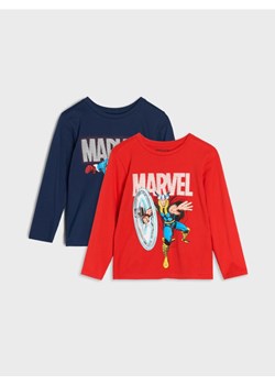 Sinsay - Koszulki z długimi rękawami 2 pack Marvel - wielobarwny ze sklepu Sinsay w kategorii T-shirty chłopięce - zdjęcie 184616953