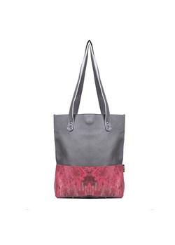 torebka damska skórzana Margaret shopper różowa ze sklepu Słoń Torbalski w kategorii Torby Shopper bag - zdjęcie 184617530