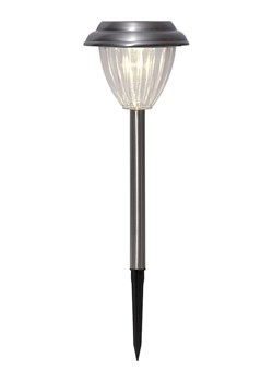 STAR Trading Solarna lampa ogrodowa LED (4 szt.) &quot;Palma&quot; w kolorze srebrnym - (W)28 cm ze sklepu Limango Polska w kategorii Oświetlenie ogrodowe - zdjęcie 184619190
