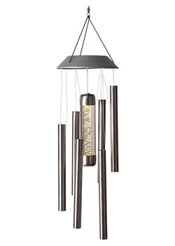 STAR Trading Solarne dzwoneczki LED w kolorze srebrnym - wys. 35 cm ze sklepu Limango Polska w kategorii Oświetlenie ogrodowe - zdjęcie 184619194