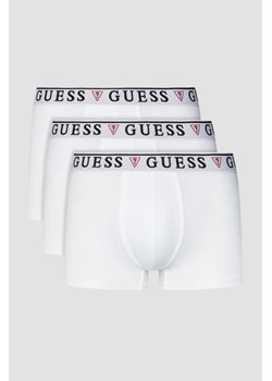 GUESS Zestaw białej męskiej bielizny bokserki 3 Pack, Rozmiar XXL ze sklepu outfit.pl w kategorii Majtki męskie - zdjęcie 184619903