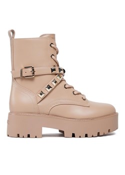 Botki Guess Vaida FL8VDA ELE10 Beżowy ze sklepu eobuwie.pl w kategorii Workery damskie - zdjęcie 184620230