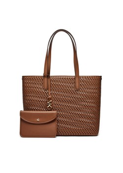 Torebka MICHAEL Michael Kors Eliza 30T4GZAT4L Brązowy ze sklepu eobuwie.pl w kategorii Torby Shopper bag - zdjęcie 184620364