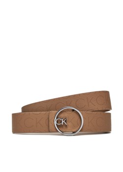 Pasek Damski Calvin Klein Ck Buckle Reversible Belt 3Cm K60K612359 Brązowy ze sklepu eobuwie.pl w kategorii Paski damskie - zdjęcie 184620491