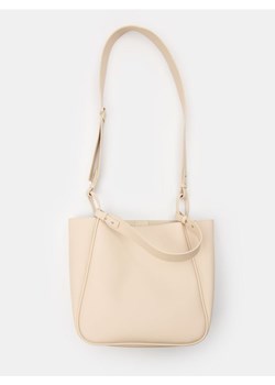 Sinsay - Torebka shopper z odpinaną kosmetyczką - kremowy ze sklepu Sinsay w kategorii Torby Shopper bag - zdjęcie 184623063