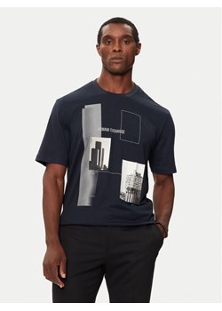 Armani Exchange T-Shirt 6DZTHZ ZJBYZ 65BR Granatowy Regular Fit ze sklepu MODIVO w kategorii T-shirty męskie - zdjęcie 184623202
